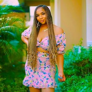 Brand New Blonde braided wig for quick and natural braid styles